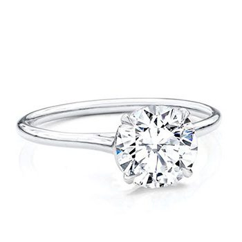 Classico Basic Four Claws Diamond Engagement Ring