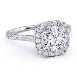 cushion cut solitalo diamanten verlovingsring