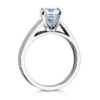 Flat Edge Chunky Cathedral Engagement Style Diamond Ring made in Antwerp Belgium Verlovingsring Di Amore