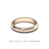Wedding Band Trouwringen Antwerp Antwerpen Rose Roos Goud Gold D Shape comfort fit 18k solid classic ring 4mm Belgie