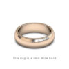 Wedding Band Trouwringen Antwerp Antwerpen Rose Roos Goud Gold D Shape comfort fit 18k solid classic ring 6mm Belgie
