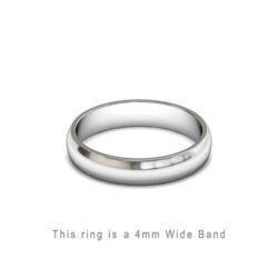 Wedding Band Trouwringen Antwerp Antwerpen Wit White Goud Gold D Shape comfort fit 18k solid classic ring 4mm Belgie
