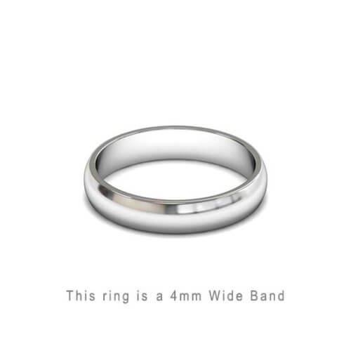 Wedding Band Trouwringen Antwerp Antwerpen Wit White Goud Gold D Shape comfort fit 18k solid classic ring 4mm Belgie
