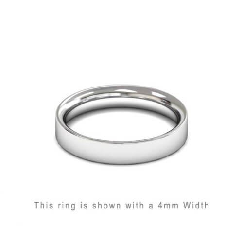 Traditional Flat Court Wedding Band Rose Gold 2mm Curved | Gouden Ring Trouwring Vriendschapsring Plat karaat 18kt 18ct solid trouwringen in Antwerpen kopen Antwerp golden rings friend rings wedding bands white wit gold goud 4mm thick