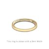 Traditional Flat Court Wedding Band Rose Gold 2mm Curved | Gouden Ring Trouwring Vriendschapsring Plat karaat 18kt 18ct solid trouwringen in Antwerpen kopen Antwerp golden rings friend rings wedding bands yellow platinum geel gold goud 2mm thick
