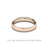 Traditional Wedding Band Rose Gold 2mm Curved 2 Comfort Fit Trouwring Roos Goud Juwelier in Antwerpen 4mm dik Ring