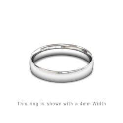 Traditional Wedding Band Rose Gold 2mm Curved 2 Comfort Fit Trouwring Wit Goud Juwelier in Antwerpen 4mm breed