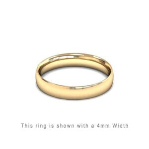 Traditional Wedding Band Rose Gold 2mm Curved 2 Comfort Fit Trouwring Geel Goud Juwelier in Antwerpen 6mm breed