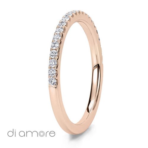 Geel Goud Halve Half Eternity White Diamond white Gold 18k Alliance Eternal Diamond Rings Antwerp Bling thin Ava 1.5mm Yellow Diamonds Antwerp Eternity Wedding Band Trouwring met diamanten diamant Rose Roze